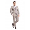Costum PASCAL gri cu carouri maronii 